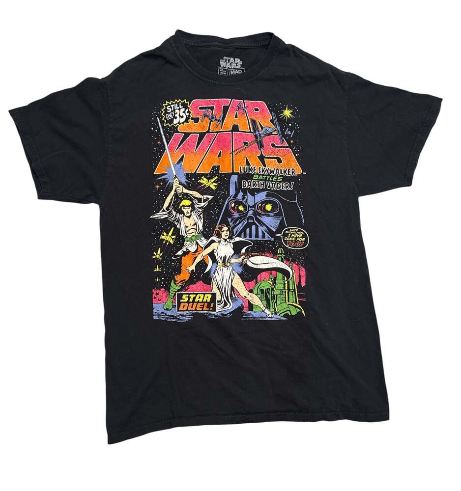 Star Wars Star Duel Comic Book Cover Graphic T-Shirt